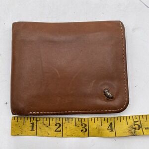 Bellroy Hide & Seek Wallet Tan Slim Leather RFID Bifold VGC